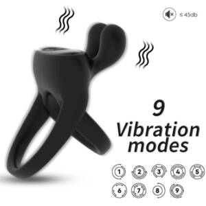ARMONY - Ringvibrator Kaninchen Schwarz