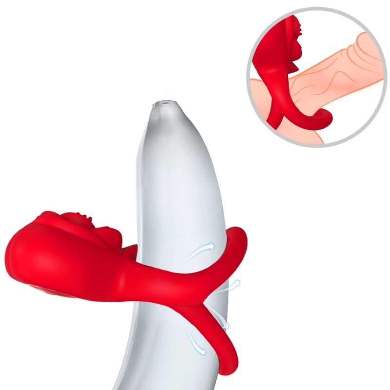 ARMONY - Ringvibrator Herz Rot