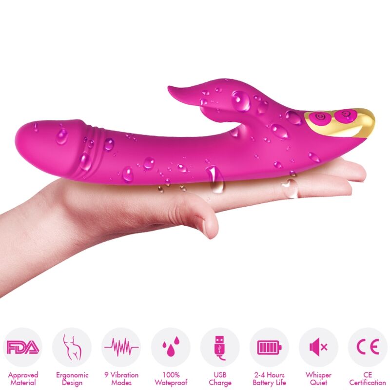ARMONY - LOVE Klitoris- & G-Punkt-Saugnapf Fuchsia
