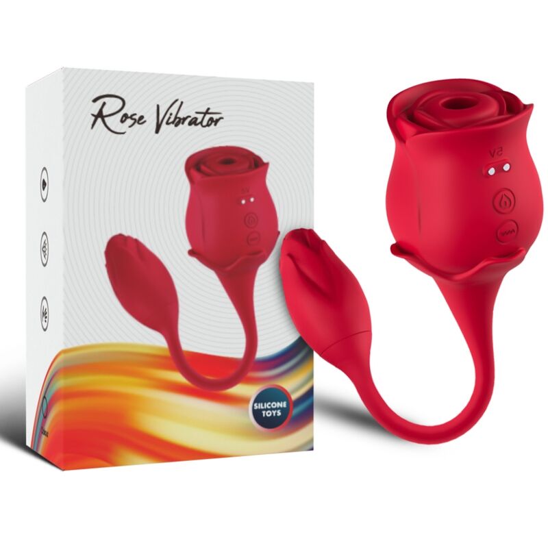 ARMONY - Rosa Klitorissauger & Vibrator 10 Modi Rot