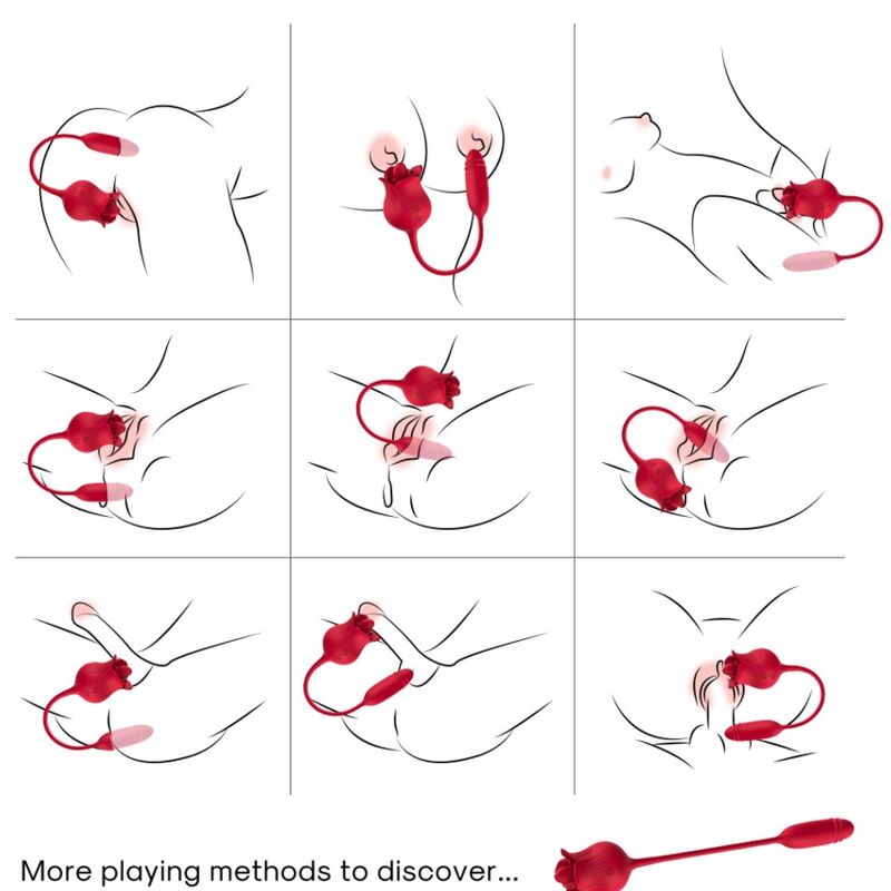 ARMONY - ROSELIP VIBRIERENDER KLITORISSTIMULATOR UND VIBRATOR ROT