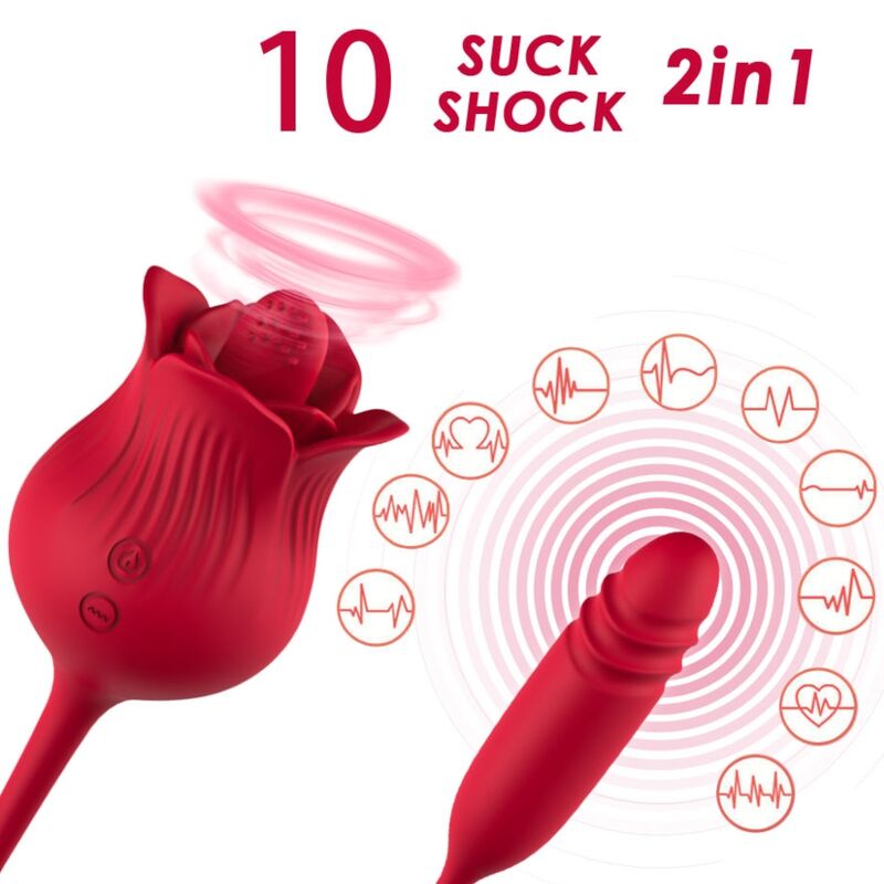 ARMONY - ROSELIP VIBRIERENDER KLITORISSTIMULATOR UND VIBRATOR ROT