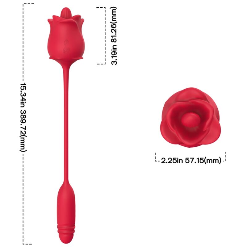 ARMONY - 3-IN-1 PINK, STIMULATOR, SAUG- UND UP&DOWN-FUNKTION MIT ROTEM SCHWANZ