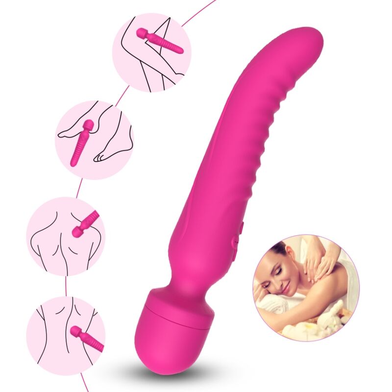 ARMONY - MISSION MASSAGER & VIBRATOR mit Wärmeeffekt Fuchsia