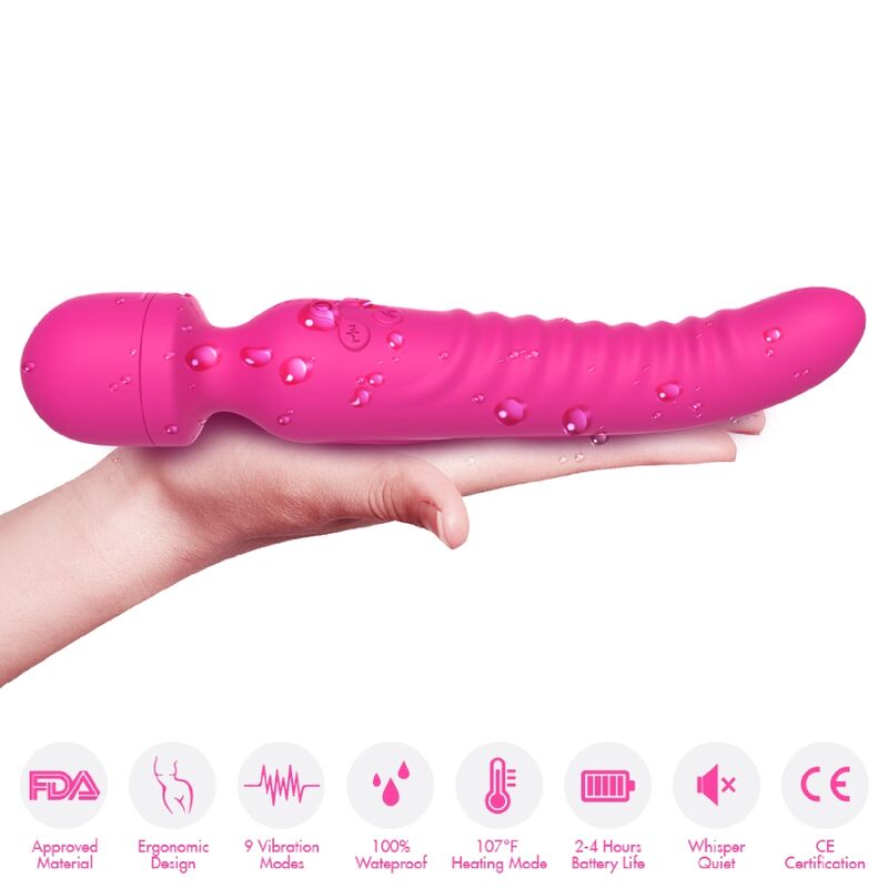 ARMONY - MISSION MASSAGER & VIBRATOR mit Wärmeeffekt Fuchsia