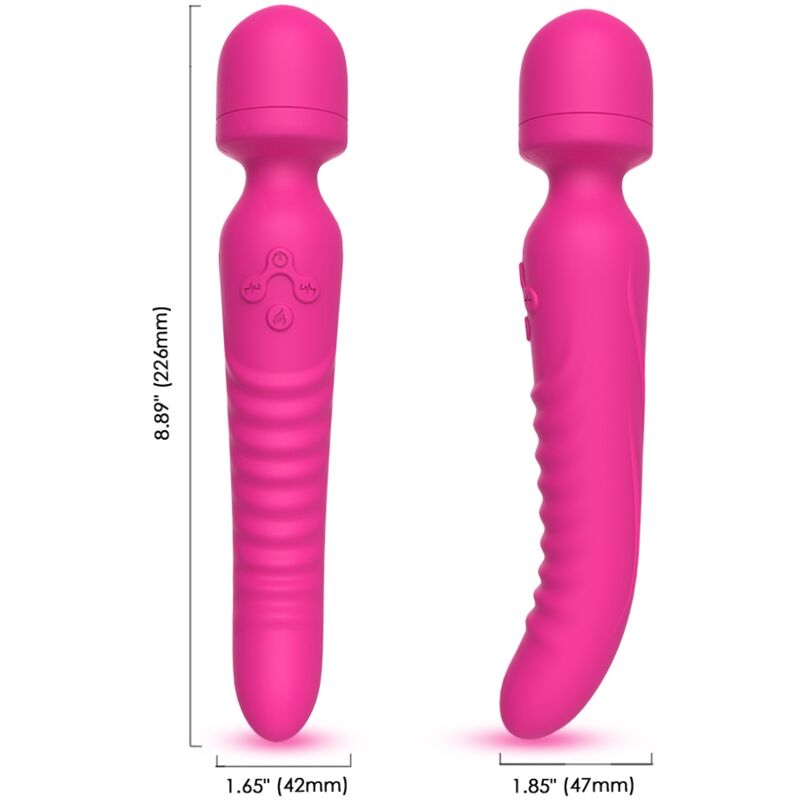ARMONY - MISSION MASSAGER & VIBRATOR mit Wärmeeffekt Fuchsia