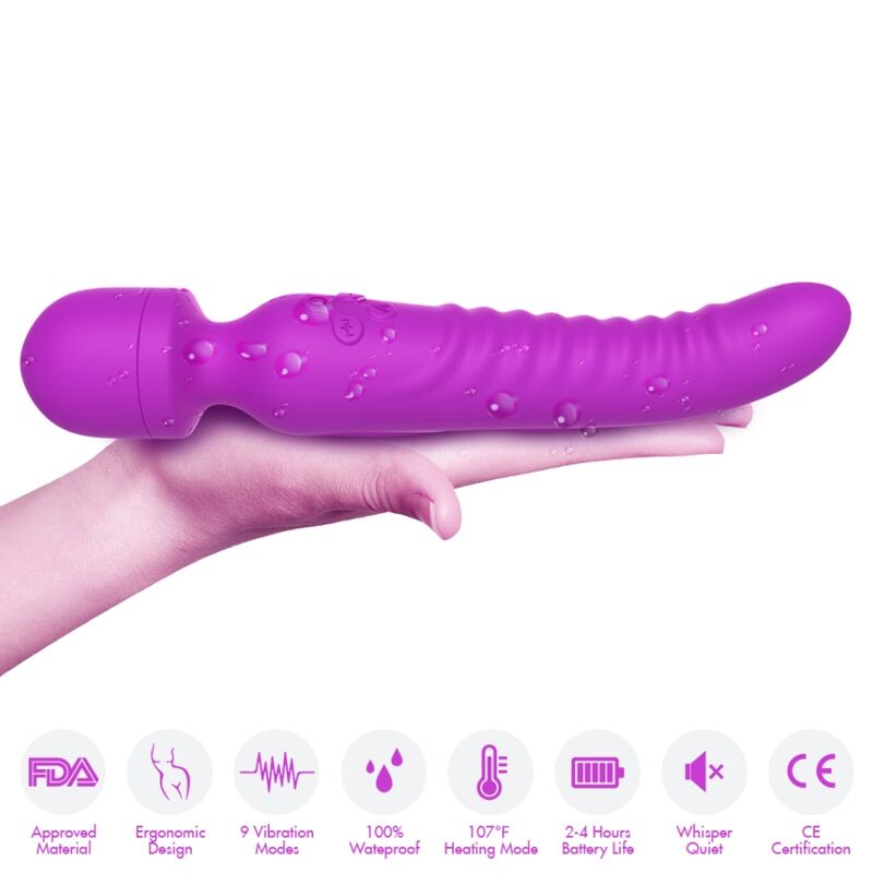 ARMONY - MISSION MASSAGER & VIBRATOR mit Wärmeeffekt Lila