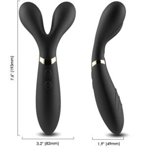 ARMONY - Y-WAND Massager & Vibrator Doppelkopf Schwarz