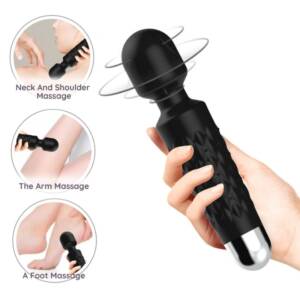 ARMONY - POSTMAN MASSAGER & VIBRATOR MIT SUPER FLEXIBLEM KOPF SCHWARZ