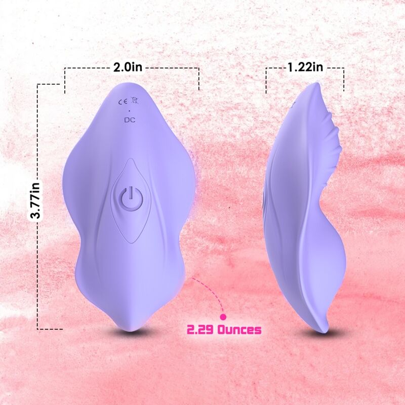 ARMONY - WHISPER Tragbares Höschenspielzeug, Vibrator, Fernbedienung, Lila