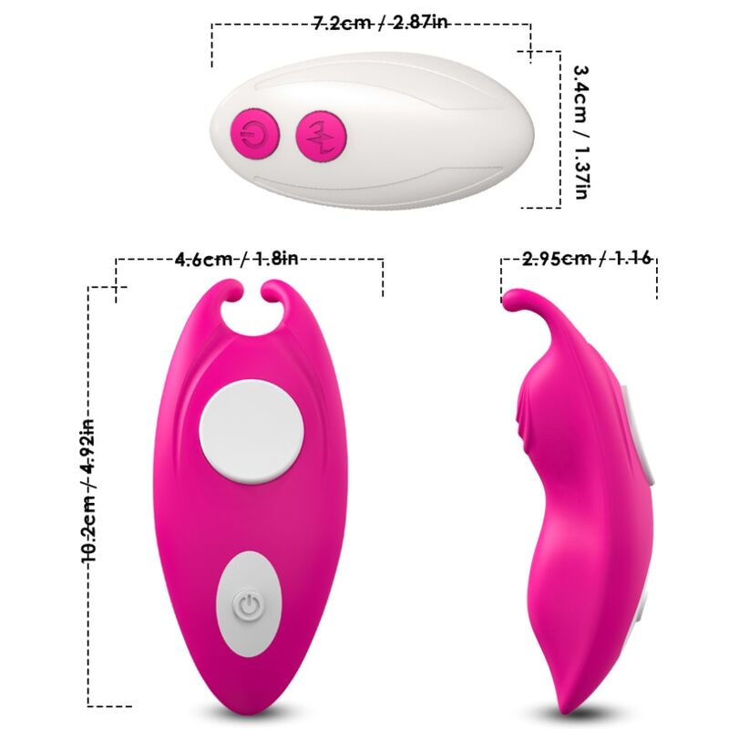 ARMONY - HONEYBEE Tragbarer Höschenvibrator G-Punkt Fernbedienung Fuchsia