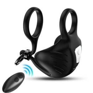 ARMONY - MANTA SCROTUM VIBRATORRING MIT FERNBEDIENUNG SCHWARZ