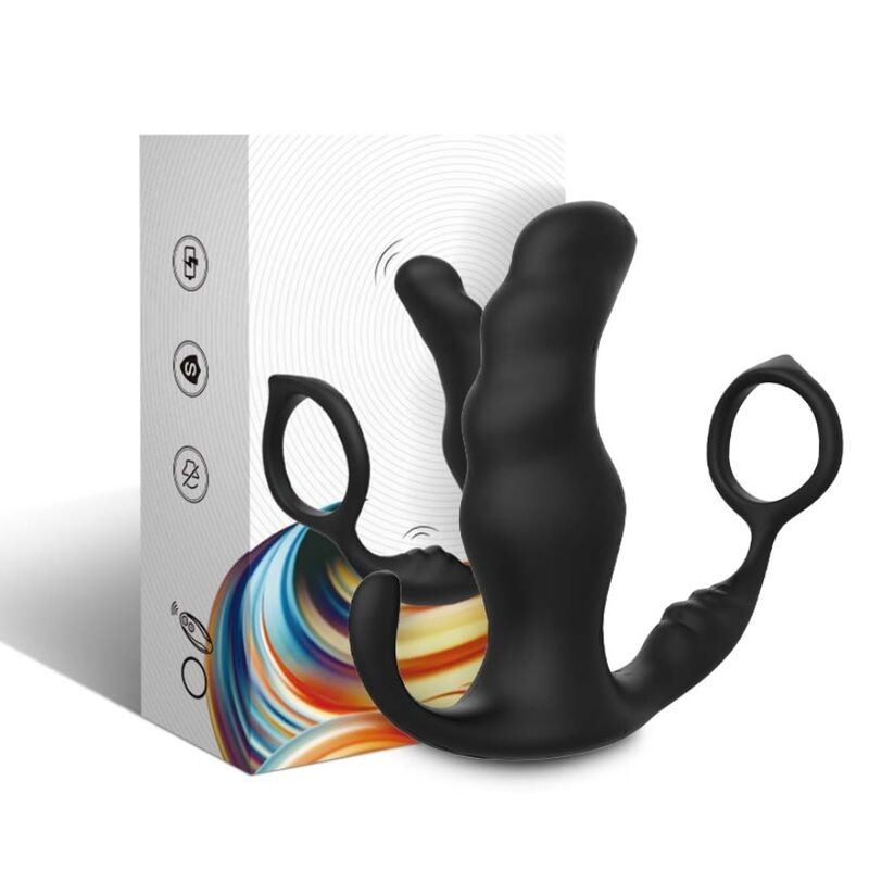 ARMONY - KNIGHT VIBRATOR ANALPROSTATA & RING MIT FERNBEDIENUNG SCHWARZ