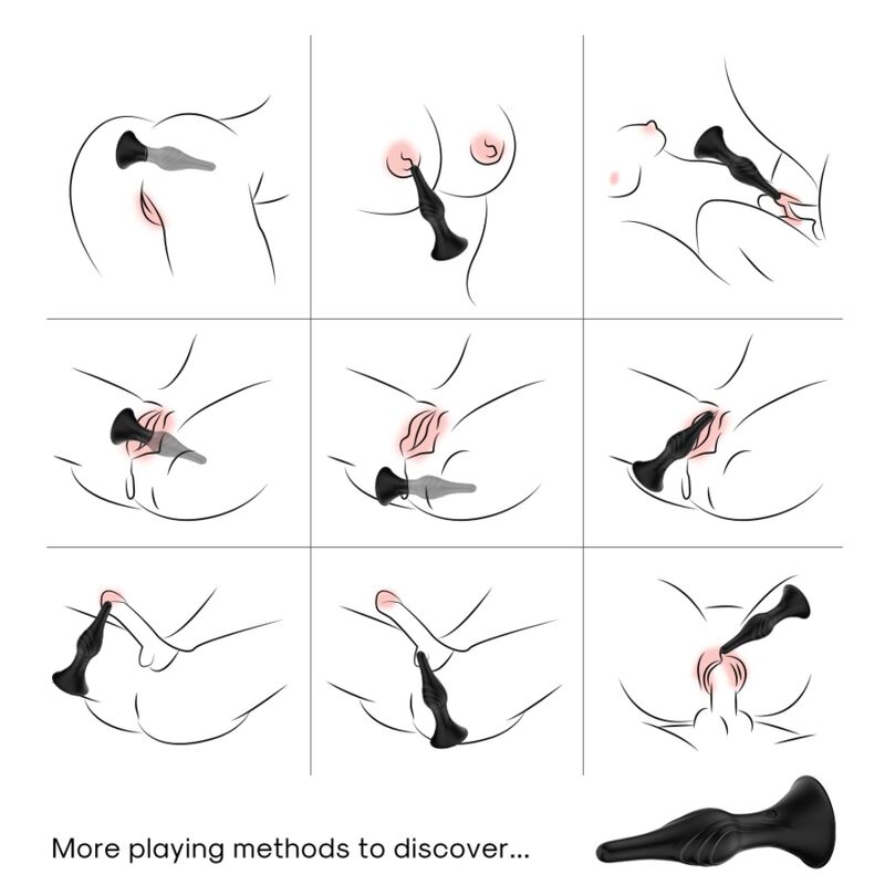 ARMONY - Vibrator & Analplug mit Fernbedienung Schwarz