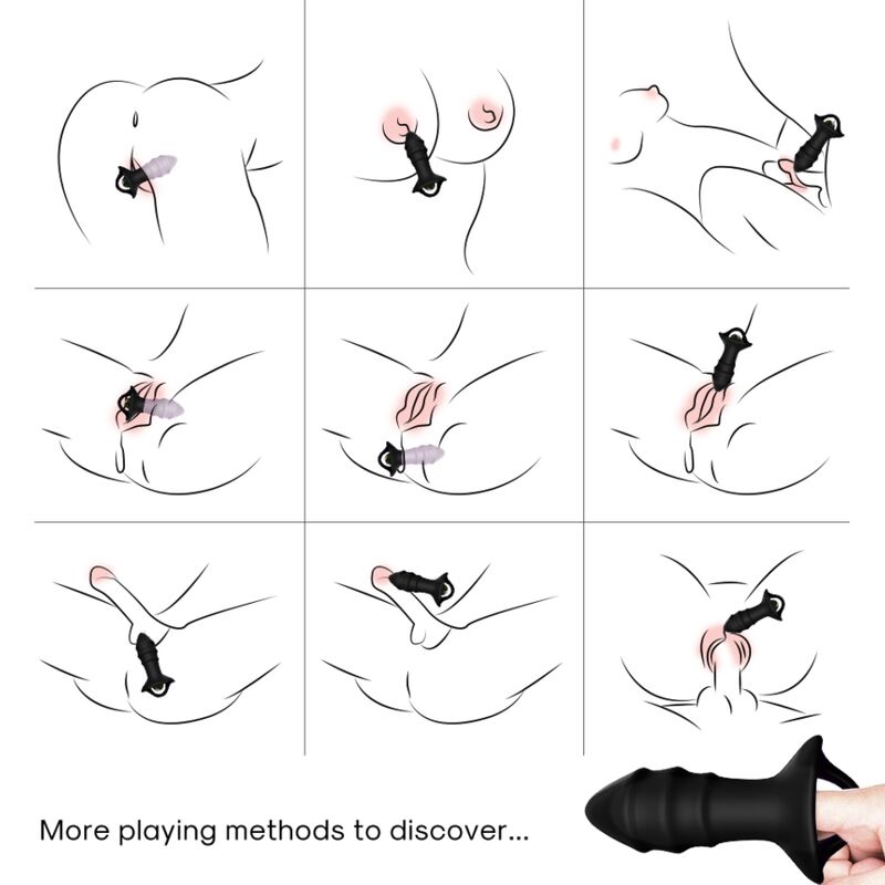 ARMONY - KYLIN Fingervibrator & Analplug mit Fernbedienung Schwarz