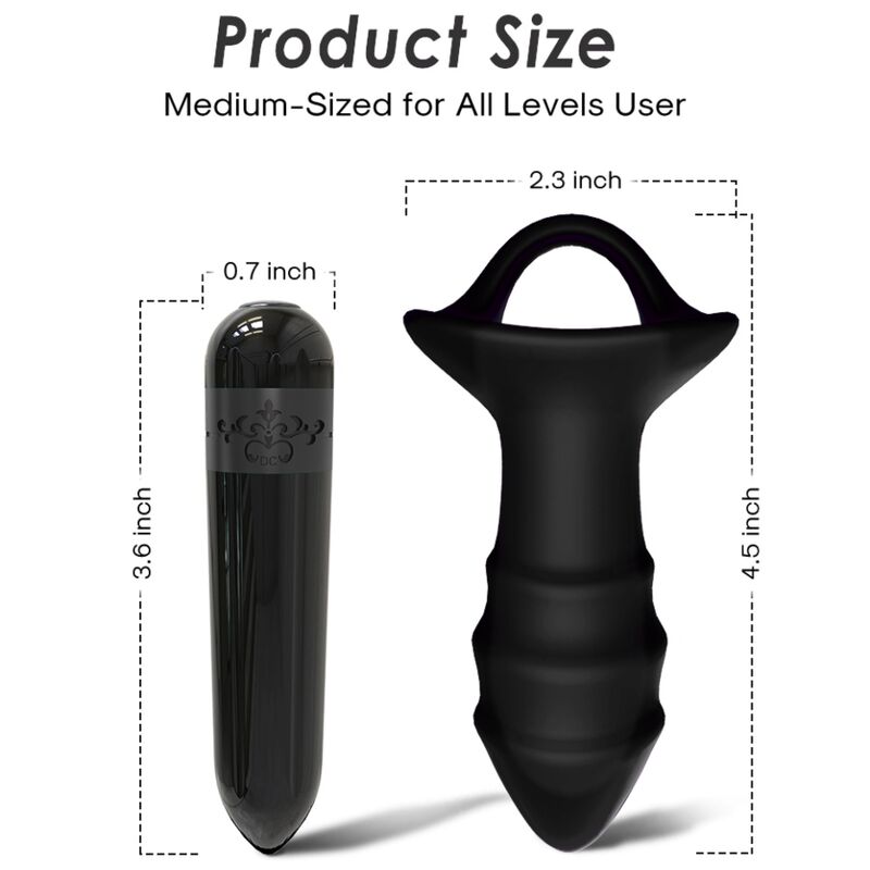 ARMONY - KYLIN Fingervibrator & Analplug mit Fernbedienung Schwarz