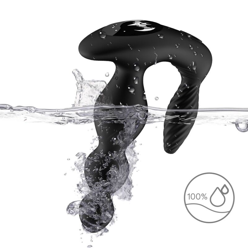 ARMONY - MANFUN VIBRATOR & STIMULATOR ANALPLUG MIT FERNBEDIENUNG SCHWARZ