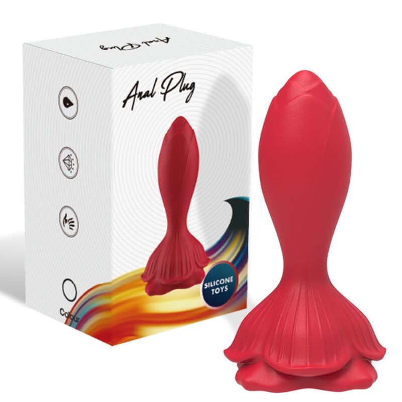ARMONY - Rosa Vibrator & Analplug mit kleiner Fernbedienung in Rot
