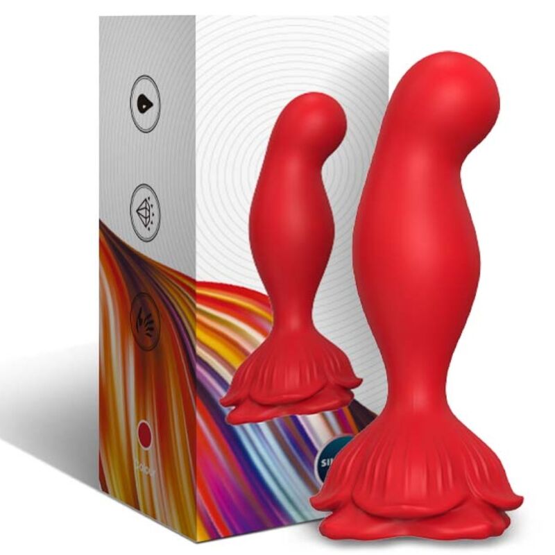 ARMONY - Rosa Vibrator & Analplug mit Fernbedienung Rot