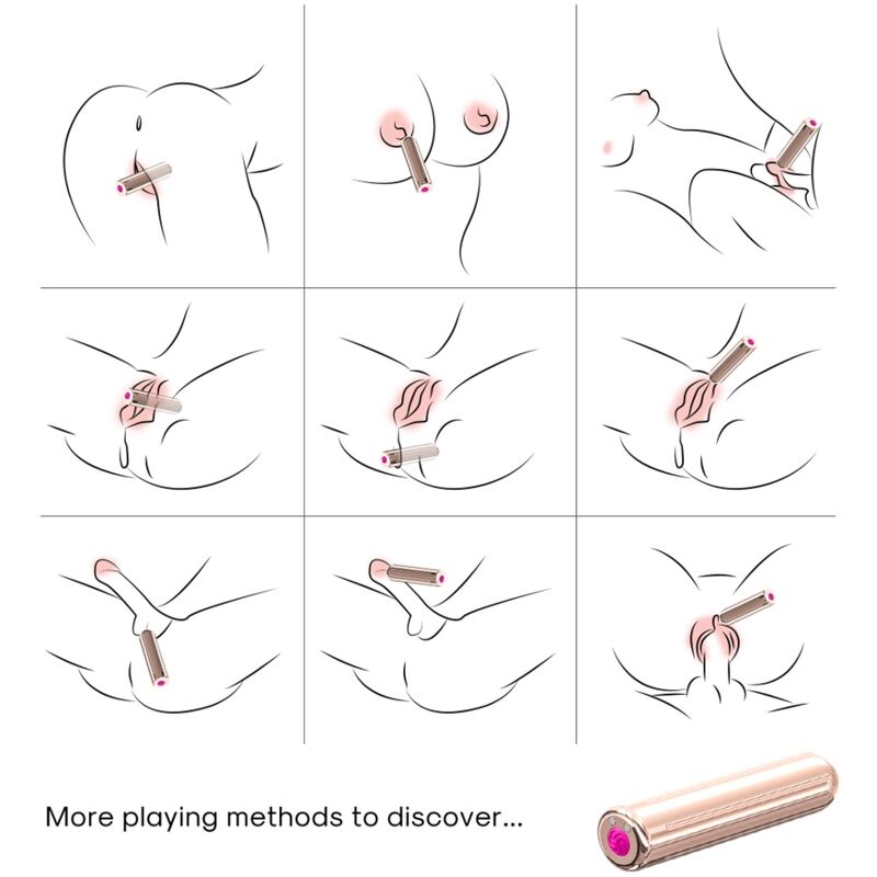 ARMONY - WARHEAD VIBRATOR BULLET mit Fernbedienung GOLD 2 CM x 8,8 CM