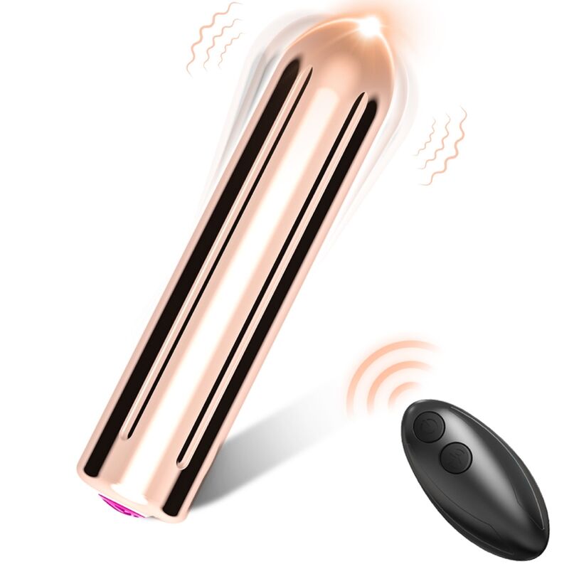 ARMONY - WARHEAD VIBRATOR BULLET mit Fernbedienung GOLD 2 CM x 8,8 CM