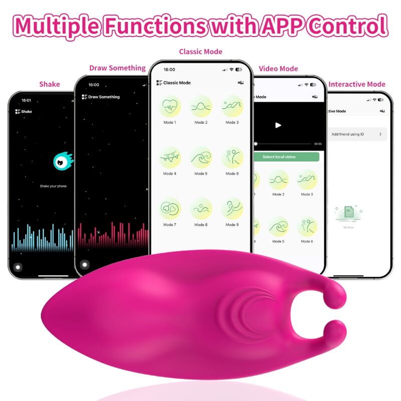 ARMONY - HONEYBEE tragbarer Höschenvibrator G-Punkt Fuchsia - kostenlose App