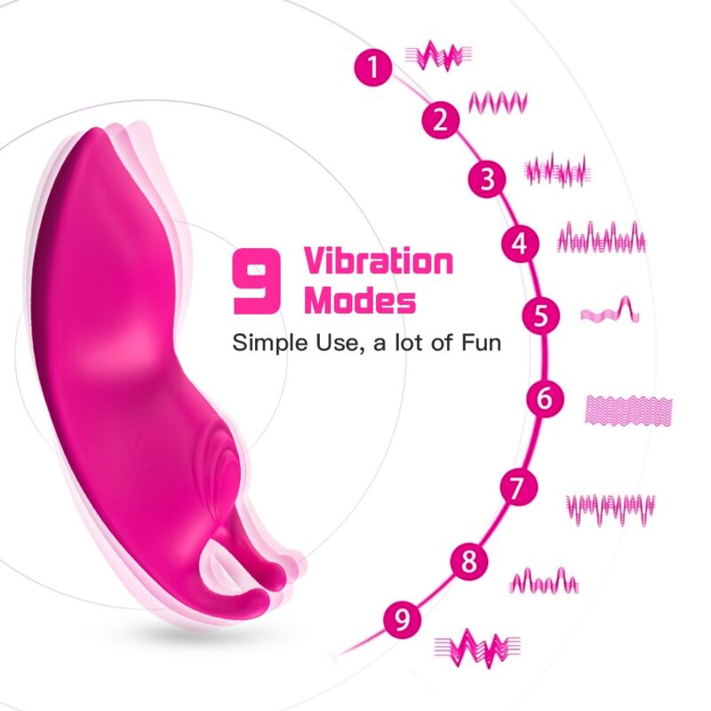 ARMONY - HONEYBEE Tragbarer Höschenvibrator G-Punkt Fernbedienung Fuchsia
