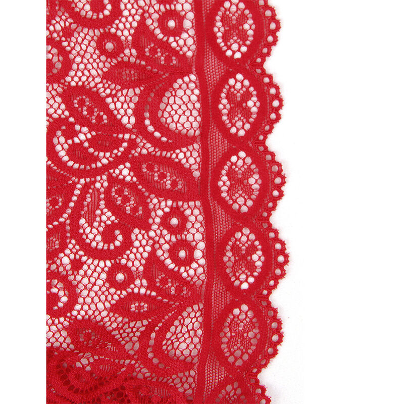 SUBBLIME - 953881 Bodysuit mit offenen Cups Rot L/XL