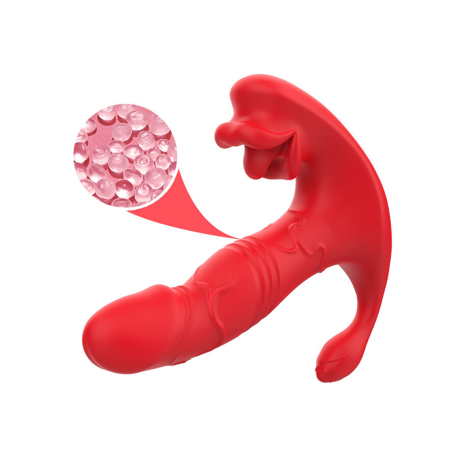 ARMONY - Analvibrator Panty C und G-Spot-Stimulator mit Fernbedienung Rot