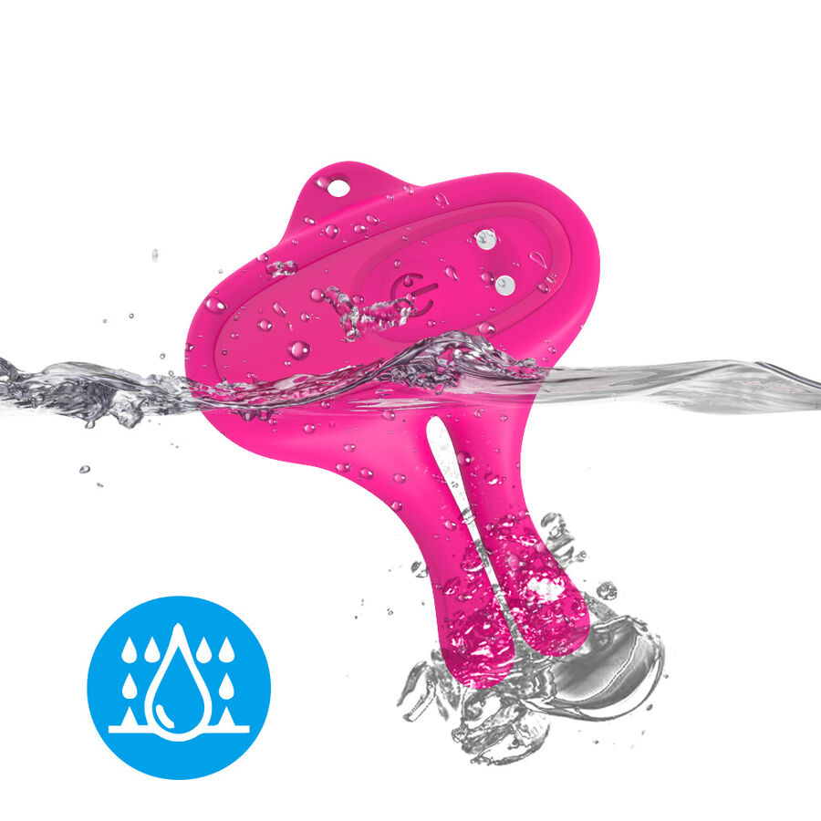 ARMONY - Kaninchenform Vibrator magnetische Nippelklemmen Rosa