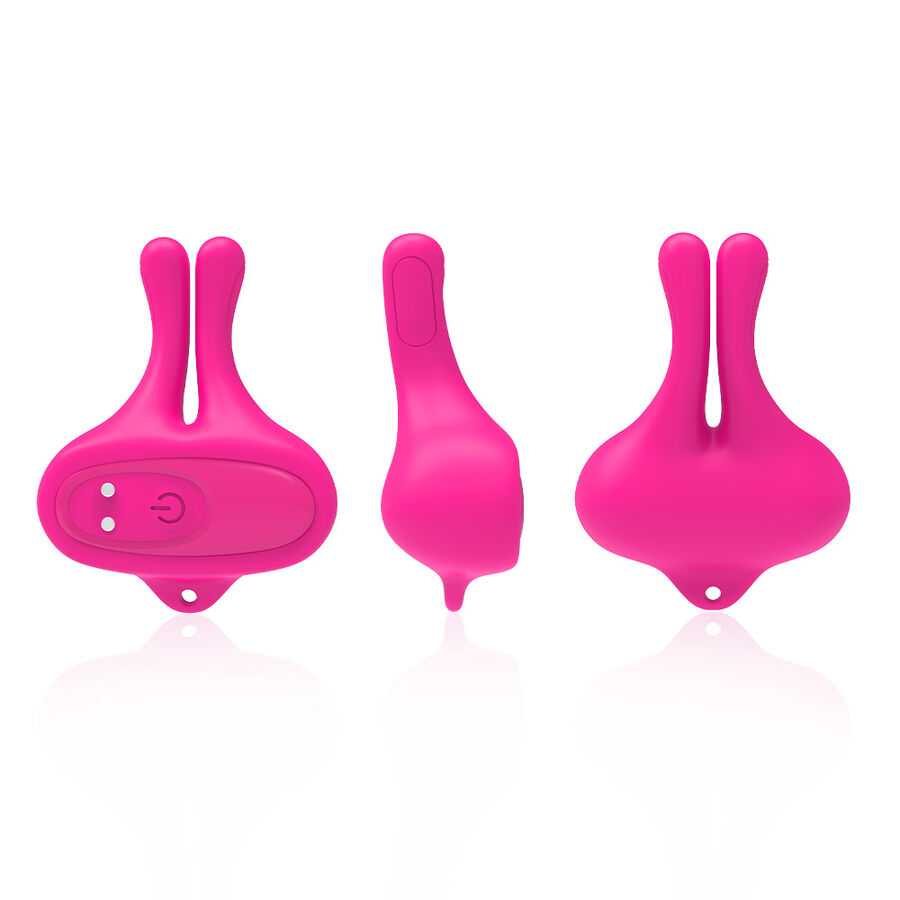 ARMONY - Kaninchenform Vibrator magnetische Nippelklemmen Rosa