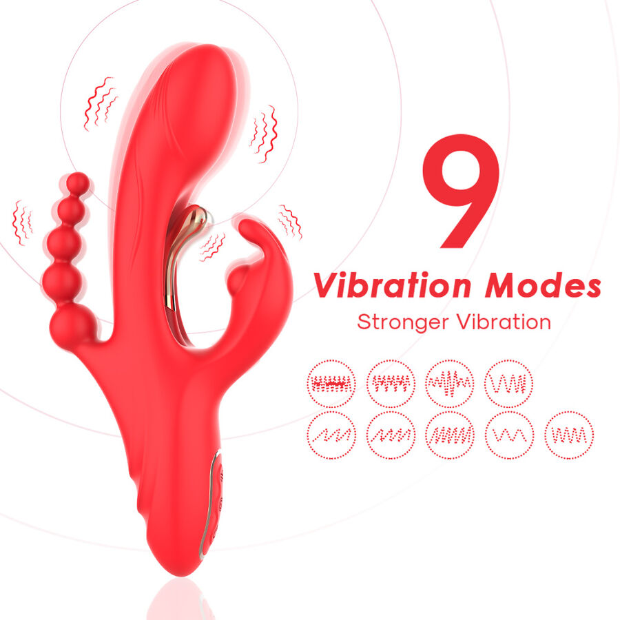 ARMONY - G-Punkt- und Klitorisstimulator-Vibrator Rot