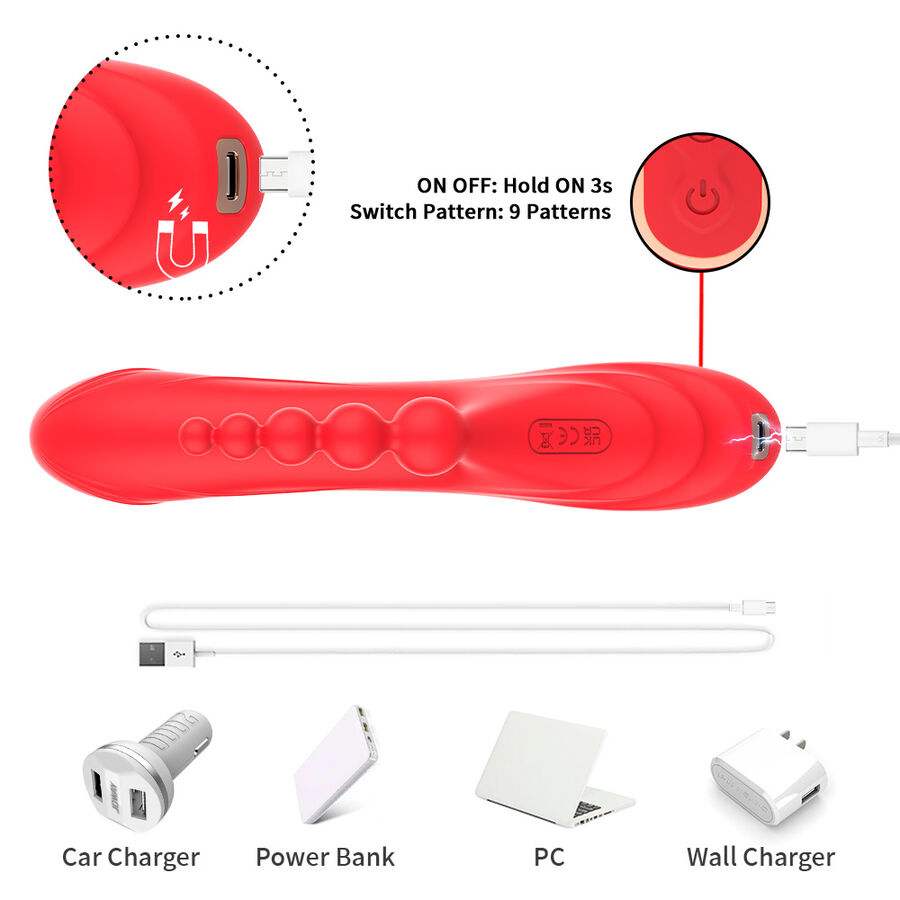 ARMONY - G-Punkt- und Klitorisstimulator-Vibrator Rot