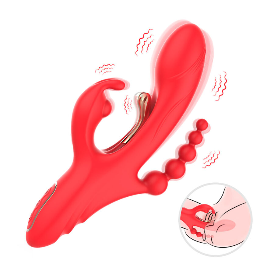 ARMONY - G-Punkt- und Klitorisstimulator-Vibrator Rot