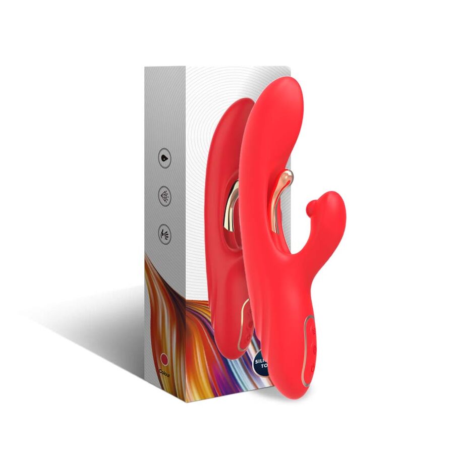 ARMONY - G-Punkt- und Klitorisstimulator-Vibrator mit oszillierender Zunge Rot
