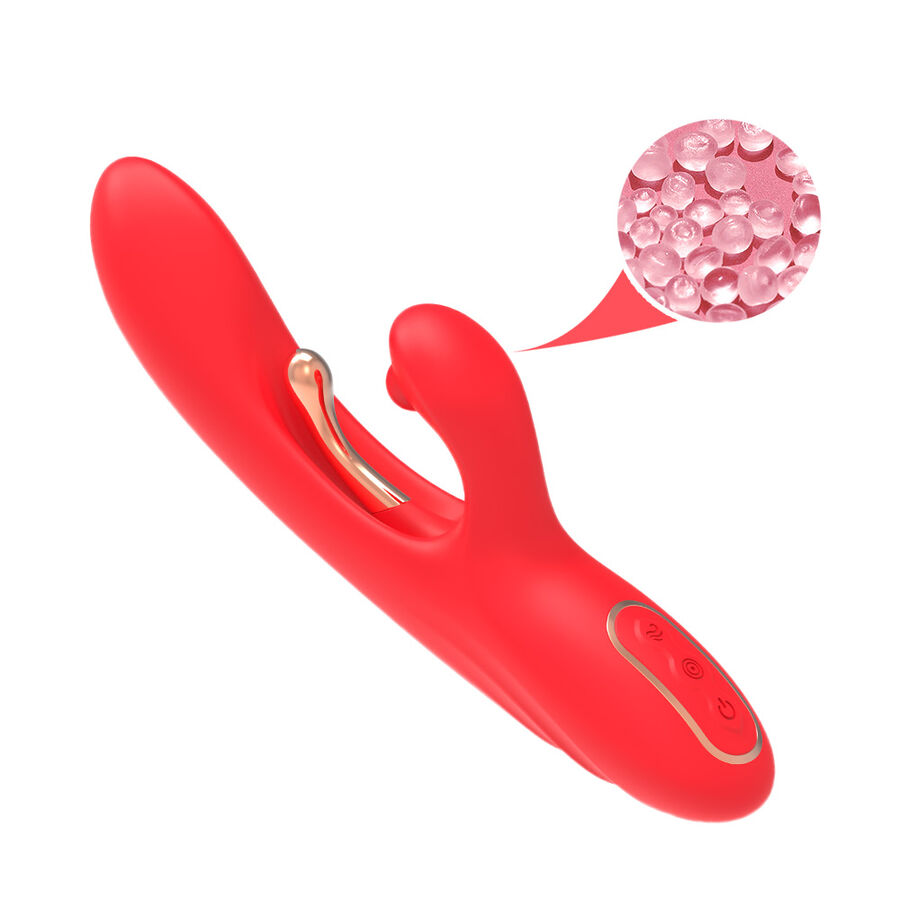 ARMONY - G-Punkt- und Klitorisstimulator-Vibrator mit oszillierender Zunge Rot