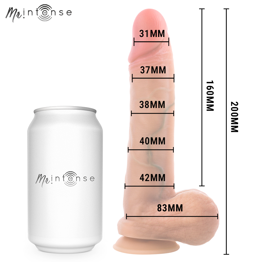 MR INTENSE – GARY M ULTRA-REALISTISCHER SILIKON-PENIS MIT HODEN 20 CM – Ø 4,2 CM