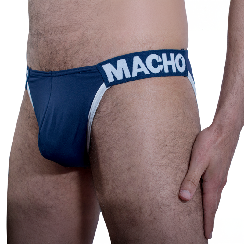 MACHO - MCH011 Dunkelblauer Seitenslip XL