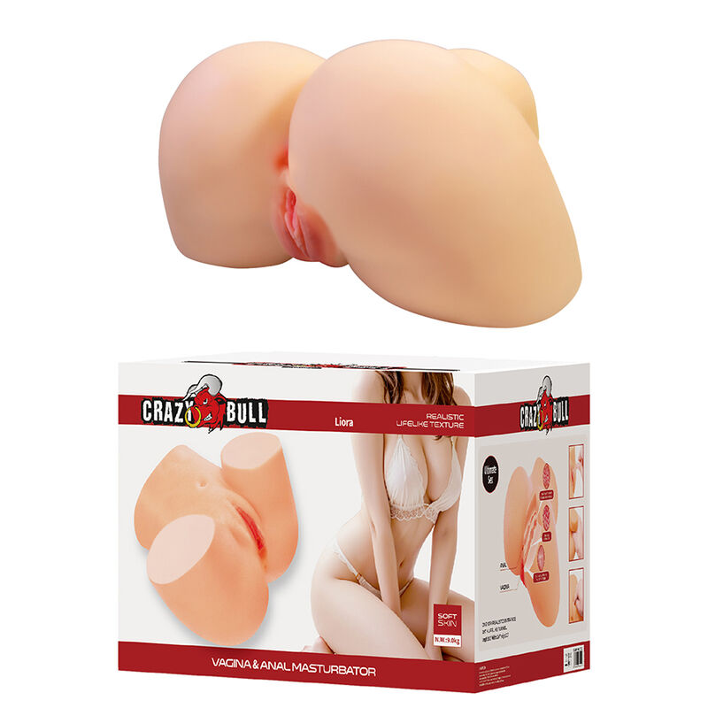 CRAZY BULL - LIORA XXL Doppelter vaginaler und analer Masturbator