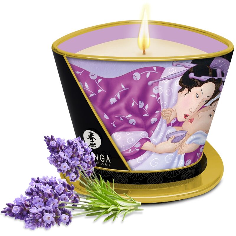 SHUNGA - Massagekerze Lavendel 170 ml