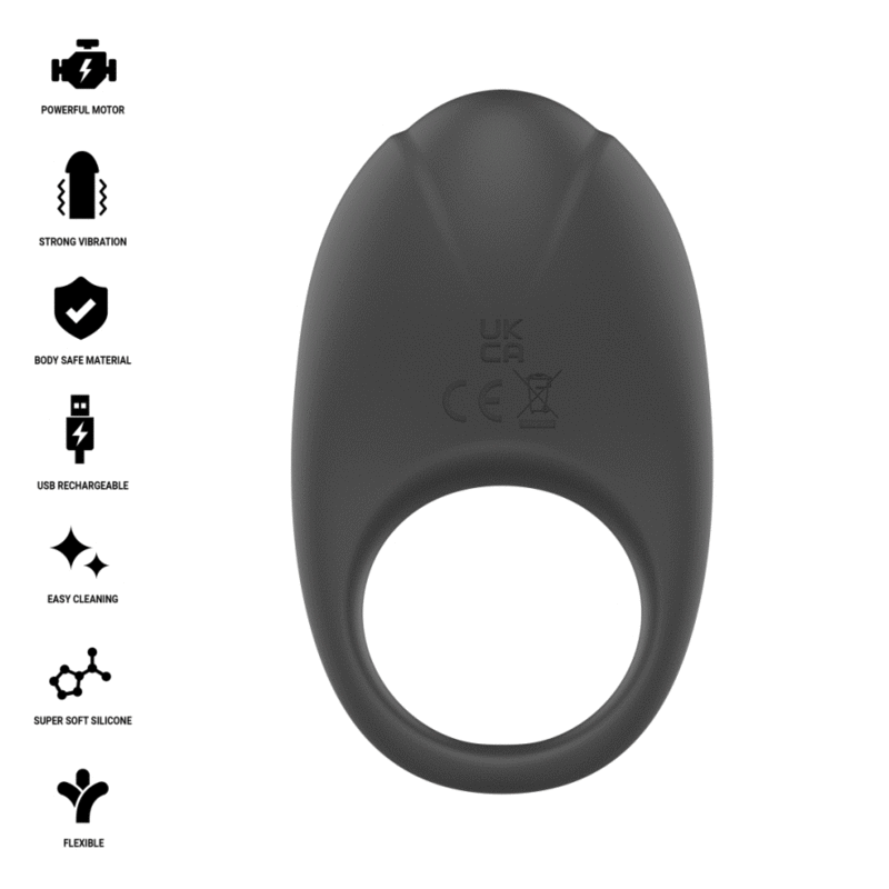 INTENSE - MERLOTTE Vibratorring mit Klitorisstimulation Schwarz