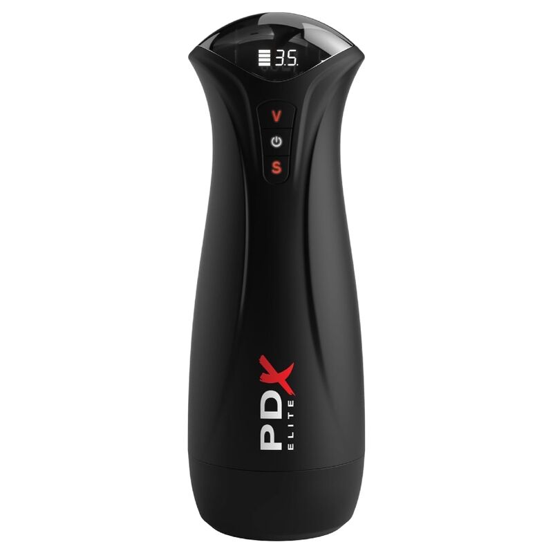 PDX ELITE - FAP-GASM transparenter männlicher Masturbator mit intermittierender Saugung