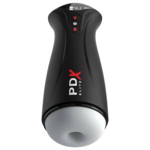 PDX ELITE - FAP-GASM transparenter männlicher Masturbator mit intermittierender Saugung