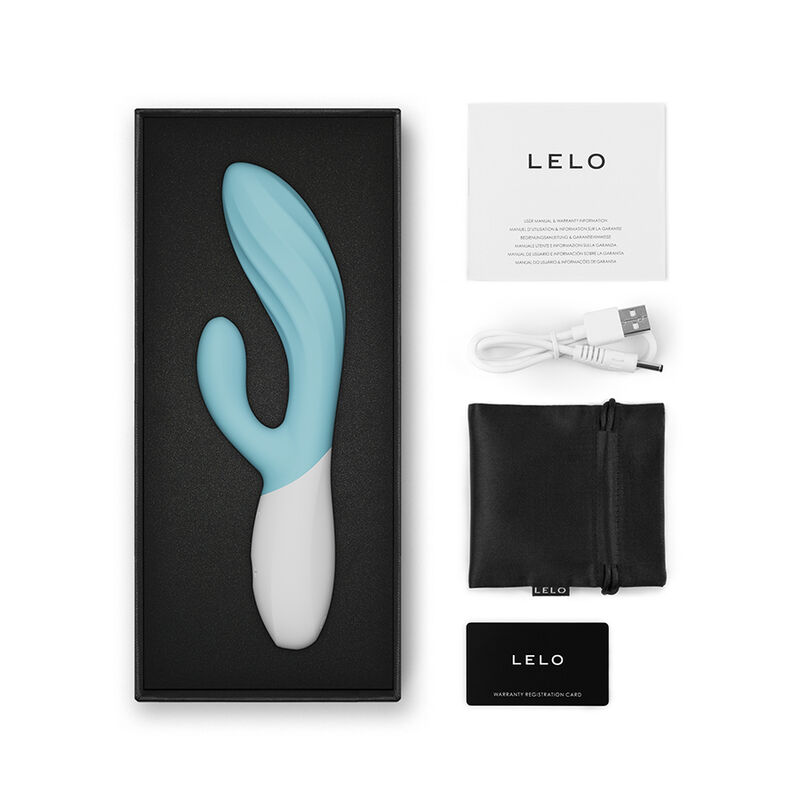 LELO - INA TWIST Doppelt-Vibrator Hase für G-Punkt und Klitoris Blau