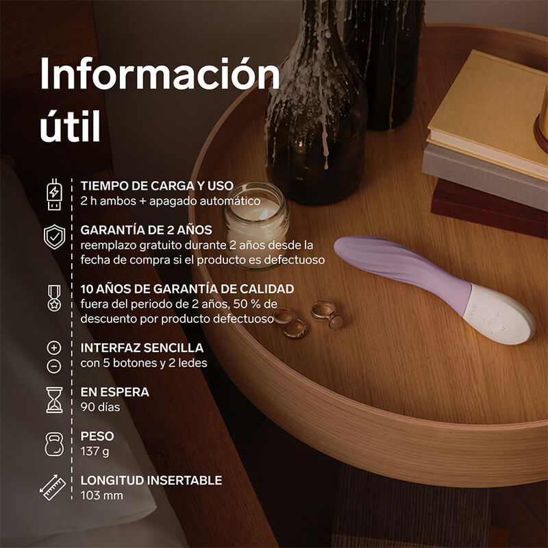 LELO - MONA TWIST wiederaufladbarer, App-gesteuerter G-Punkt-Vibrator Lila