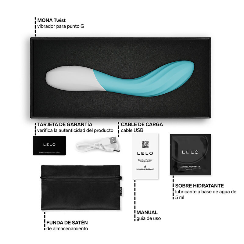 LELO - MONA TWIST wiederaufladbarer, App-gesteuerter G-Punkt-Vibrator Lila
