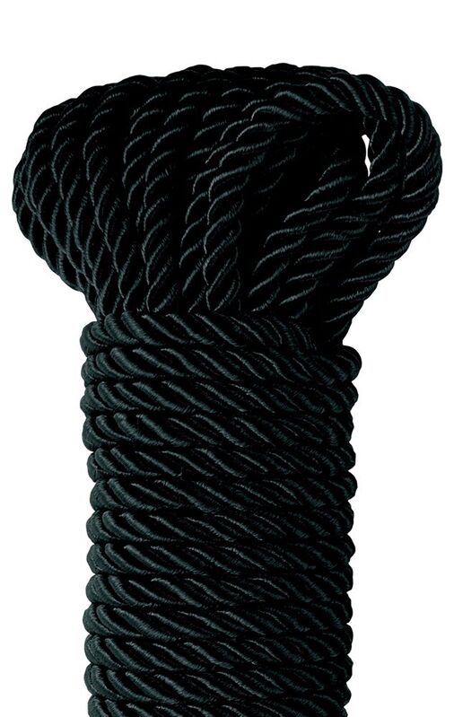 FETISH FANTASY SERIES - Schwarzes Deluxe-Seidenseil 9,75 m
