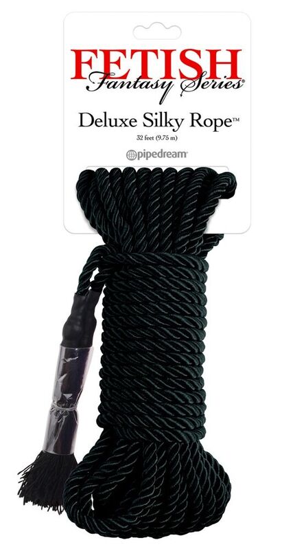 FETISH FANTASY SERIES - Schwarzes Deluxe-Seidenseil 9,75 m