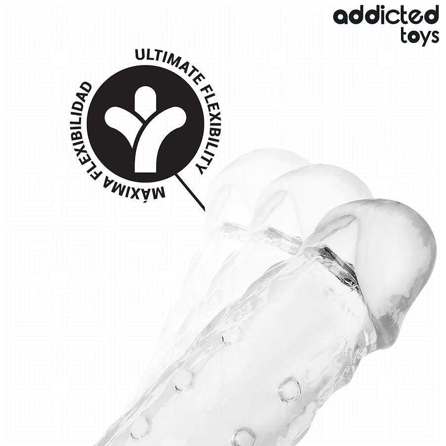 ADDICTED TOYS - Transparente Penisverlängerung Größe S 23 cm