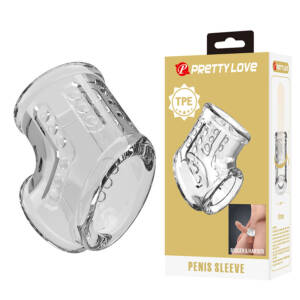 PRETTY LOVE - KURZE TRANSPARENTE PENISHÜLLE